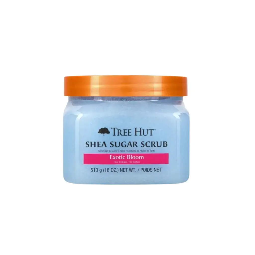 TREE HUT EXOTIC BLOOM SHEA SUGAR SCRUB 510G مقشر تري هت إكزوتيك بلوم شيا سكر 510 جرام