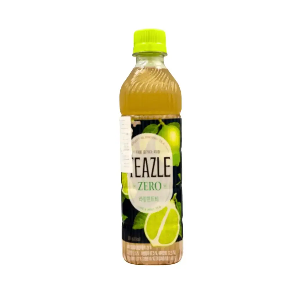 TEAZLE ZERO LIME & MINT TEA PET 500ML شاي تيزل زيرو بالجريب فروت الأسود 500 مل 