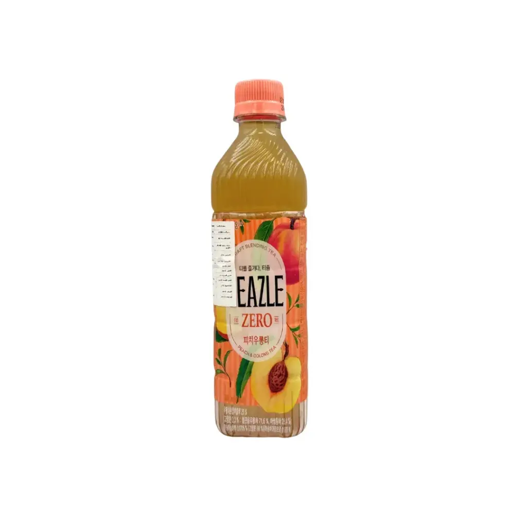 TEAZLE ZERO PEACH & OOLONG TEA PET 500ML تيزل زيرو شاي الخوخ والأولونغ، عبوة بلاستيكية ٥٠٠ مل