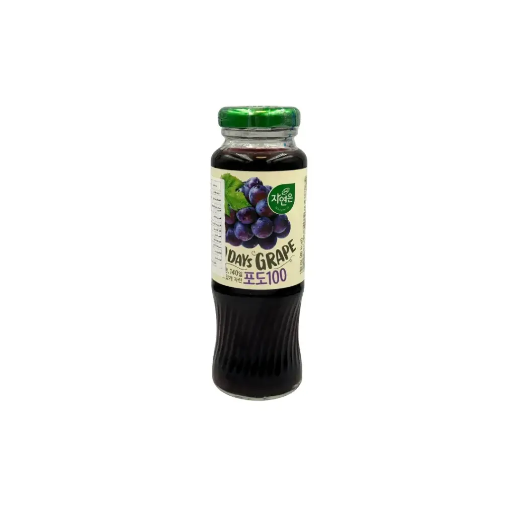 NATURE'S GRAPE JUICE BTL 180ML عصير عنب طبيعي، زجاجة 180 مل