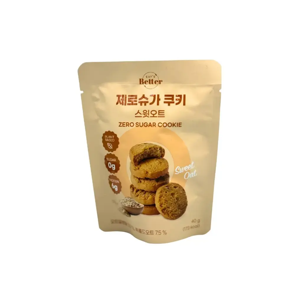 ZERO SUGAR COOKIES SWEET OAT 40G كوكيز الشوفان الحلو الخالي من السكر 40 جرام
