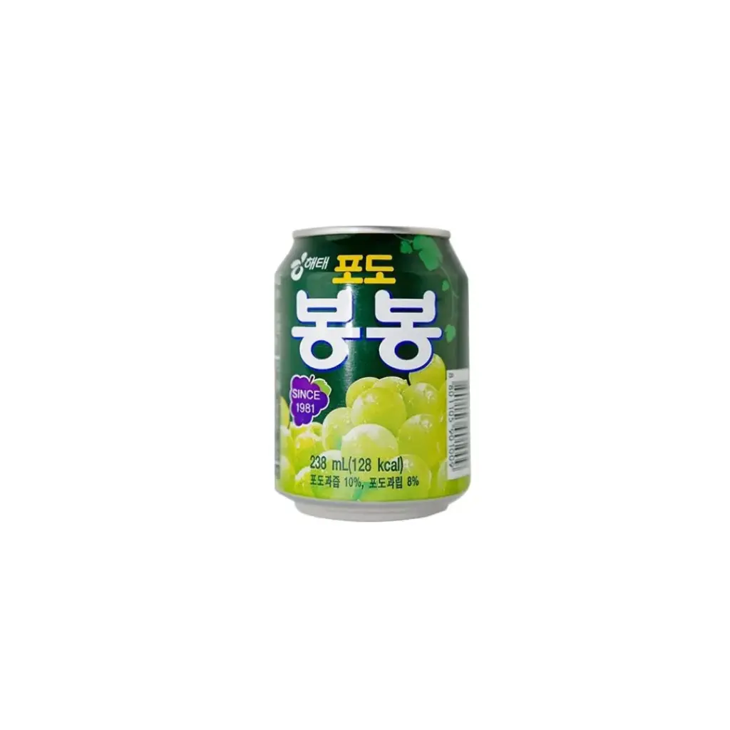 HAITAI GRAPE BONG BONG JUICE 238ML CAN عصير عنب بونج بونج هايتاي علبة 238 مل