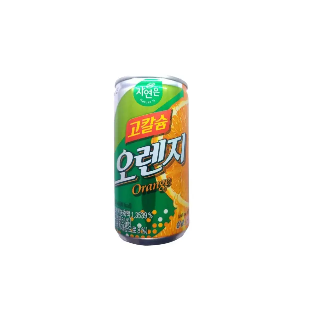 NATURES HIGH CALCIUM ORANGE CAN 180ML مشروب ناتشرز بنكهة البرتقال غني بالكالسيوم، علبة 180 مل