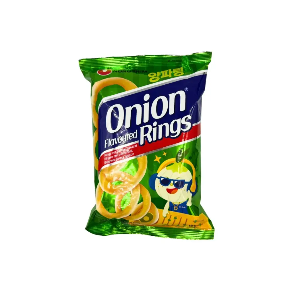 NONGSHIM ONION RING SNACK 50G وجبة خفيفة من حلقات البصل من نونغشيم 50 غرام