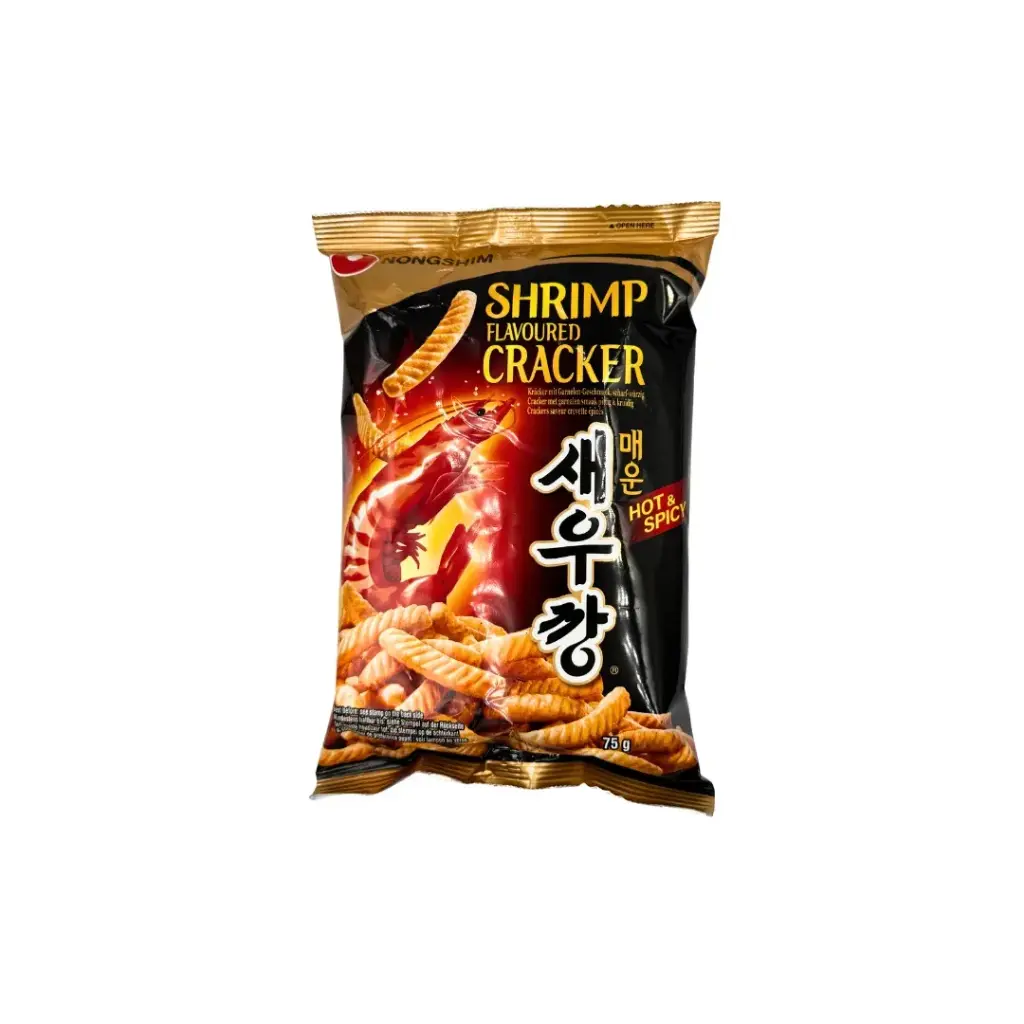 SHRIMP CRACKER (HOT&SPICY) 75G مقرمشات الروبيان (حارة ومتبلة) 75 جرام