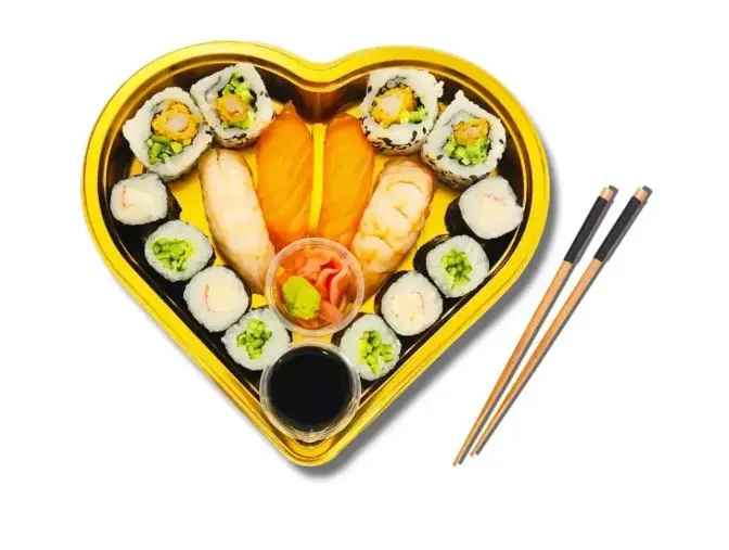 AJIATTIC SUSHI NEW LOVE BOX-15 PCS صندوق أجياتيك سوشي الجديد - 15 قطعة