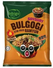 CJ BIBIGO SAVORY BULGOGI RAMYUN NOODLE 122G سي جي بيبيجو نودلز بولجوجي راميون اللذيذة 122 جرام