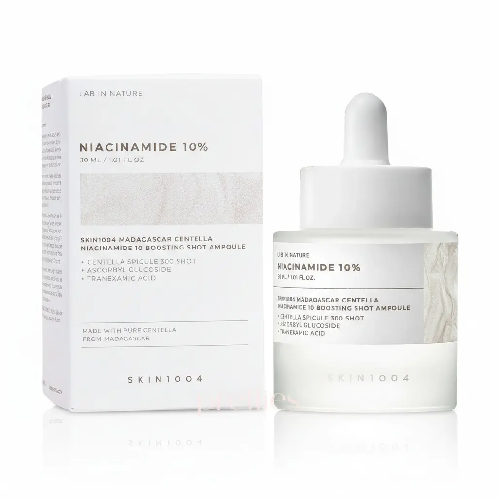 SKIN1004 MADAGASCAR CENTELLA NIACINAMIDE 10 BOOSTING SHOT AMPOULE 30ML أمبولة SKIN1004 مدغشقر سنتيلا نياسيناميد 10 معززة للبشرة 30 مل