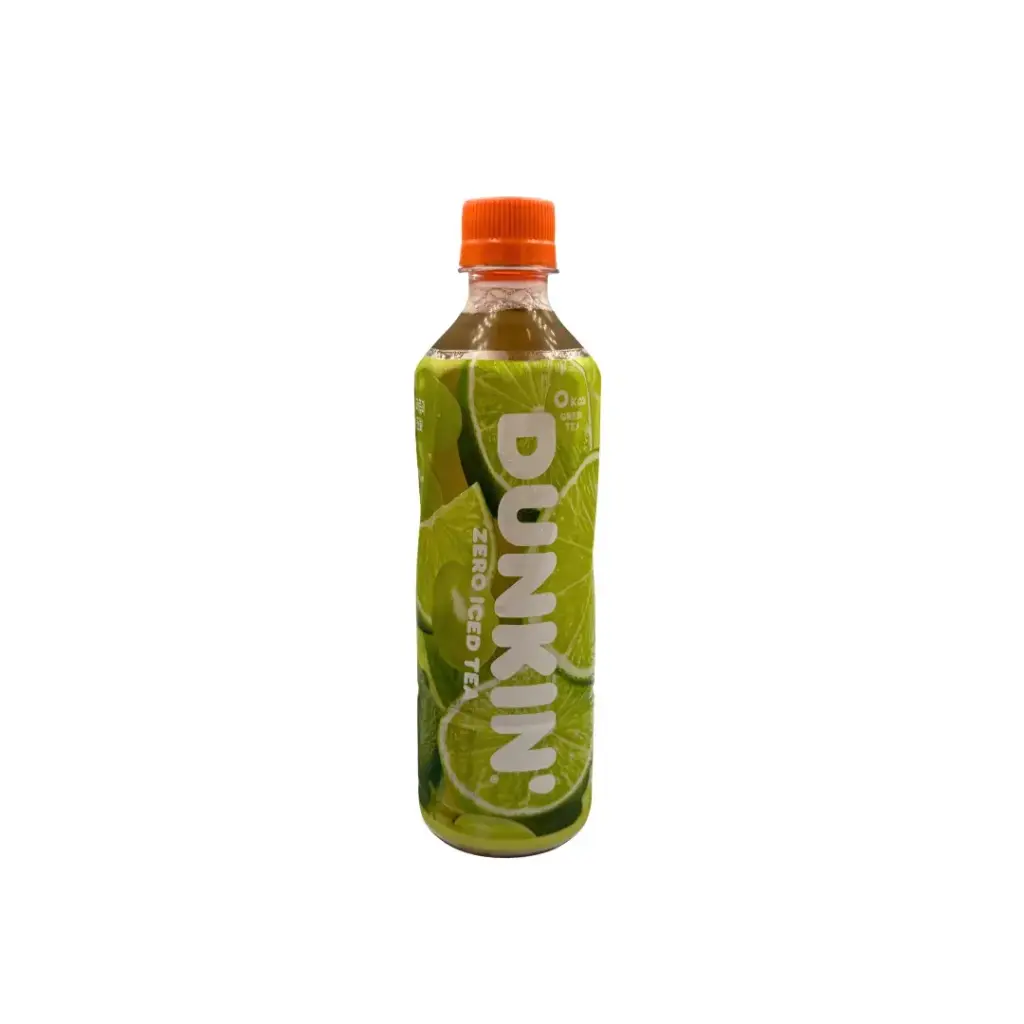DUNKIN ZERO ICED TEA SHINE MUSCAT & LIME 500ML دانكن زيرو آيسد تي شاين مسقط وليمون ٥٠٠ مل
