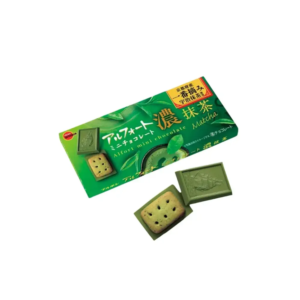 ALFORT MINI CHOCOLATE MATCHA 55G ألفورت ميني شوكولاتة ماتشا 55 جم
