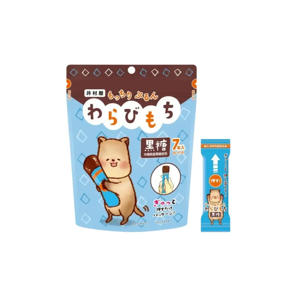 WARABI MOCHI BROWN SUGAR JAPANESE SWEET DUMPLING 105G وارابي موتشي، زلابية يابانية حلوة بالسكر البني، 105 غرام