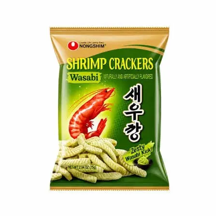 NONGSHIM SHRIMP CRACKER (WASABI) 75G رقائق الجمبري نونغشيم (واسابي) 75 غرام
