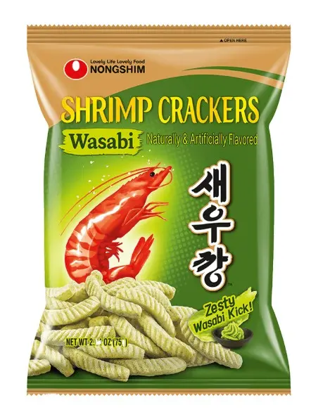 SHRIMP CRACKER WASABI 75G  رقائق الجمبري بالوسابي 75 غرام