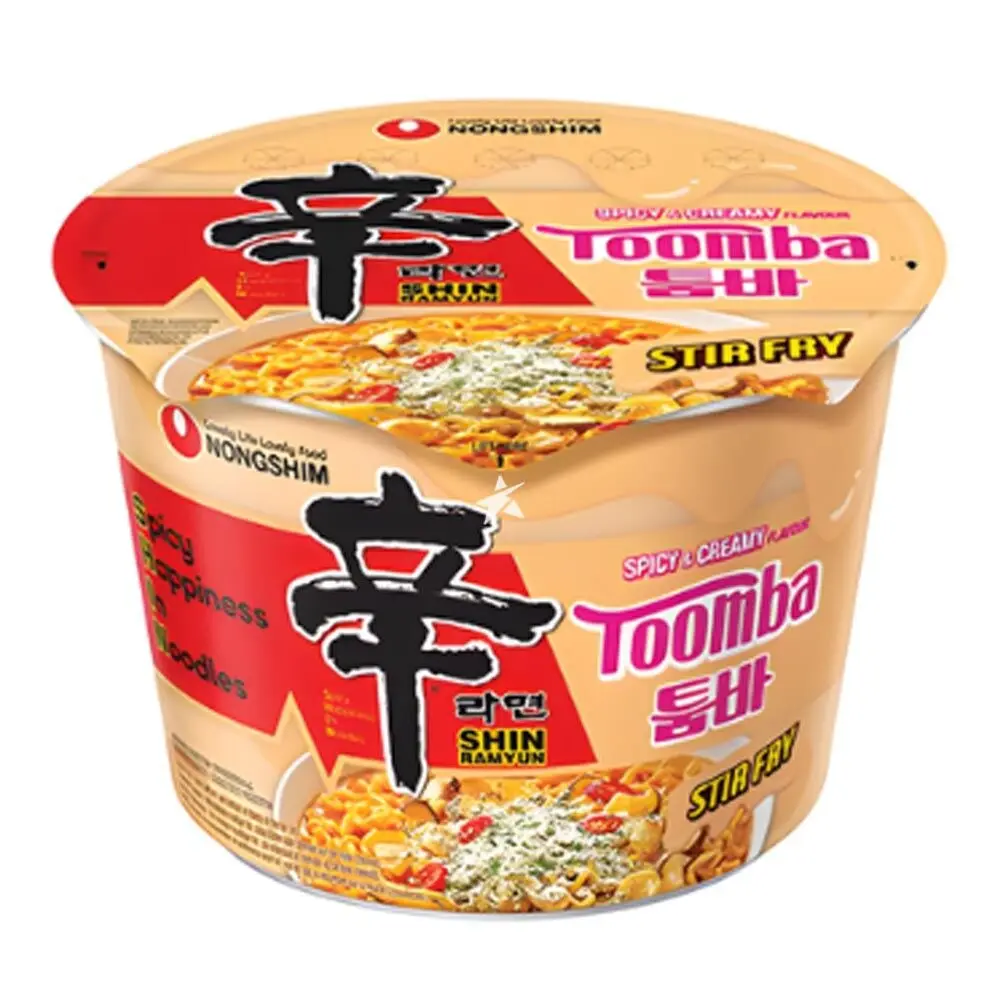 NONGSHIM SHIN RAMYUN TOOMBA BIG CUP NOODLE 113G نودلز نونغشيم شين راميون تومبا كوب كبير 113 غرام