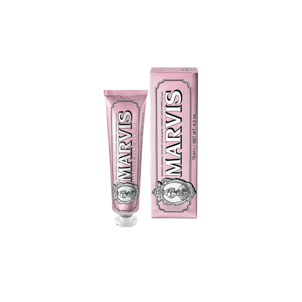 MARVIS SENSITIVE GUMS GENTLE MINT 75ML مارفيس معجون أسنان للثة الحساسة بنكهة النعناع اللطيف 75 مل
