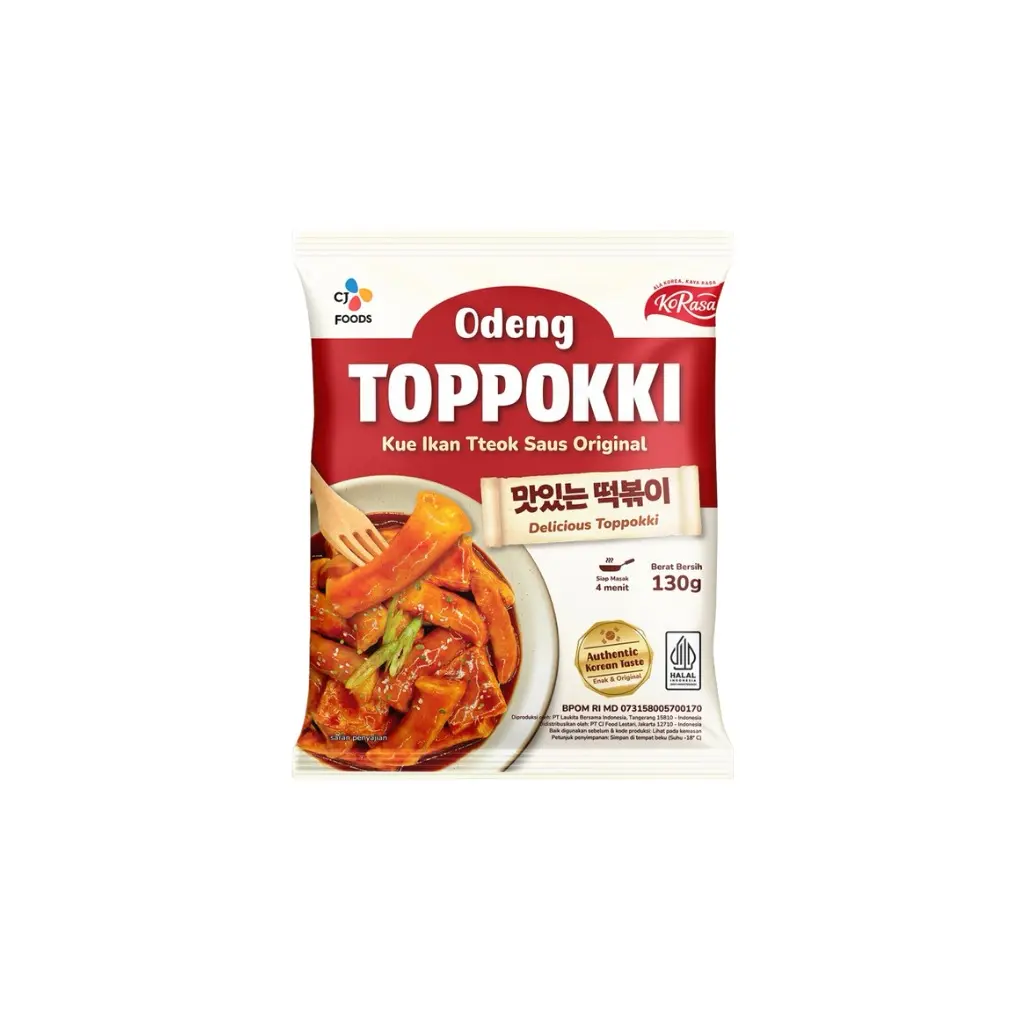 CJ ODENG TOPPOKKI (ORIGINAL) 130Gسي جيه أودينج توبوكي (أصلي) 130 غرام