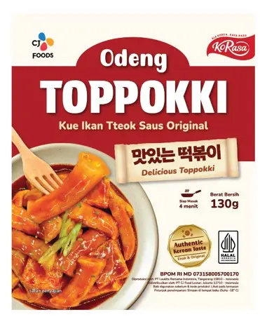 CJ ODENG TOPPOKKI (ORIGINAL) 130Gسي جيه أودينج توبوكي (أصلي) 130 غرام