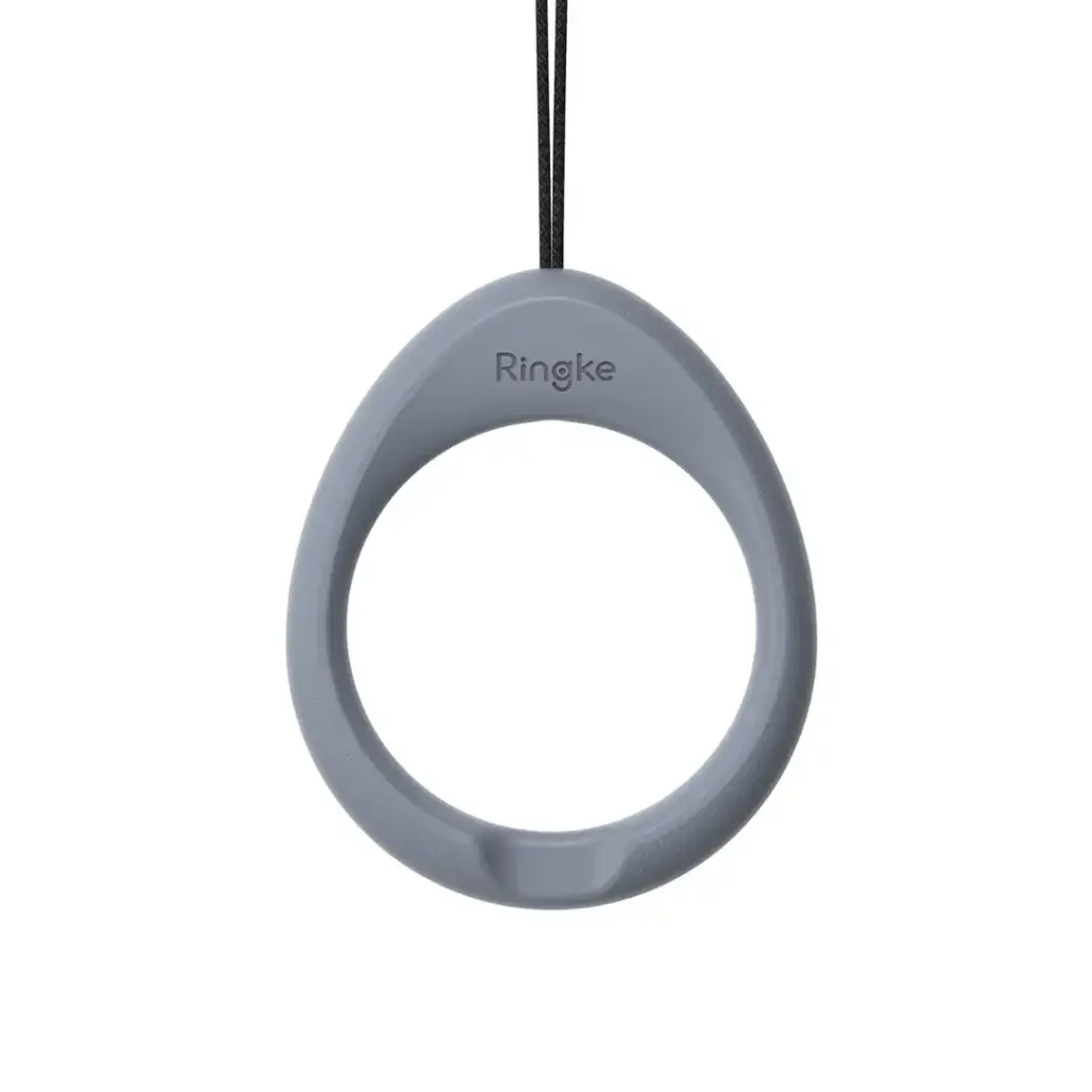RINGKE FINGER RING STRAP (2PACK) BLACK + LAVENDER GRAY حزام خواتم الإصبع رينجكي (عبوة من قطعتين) أسود + رمادي لافندر