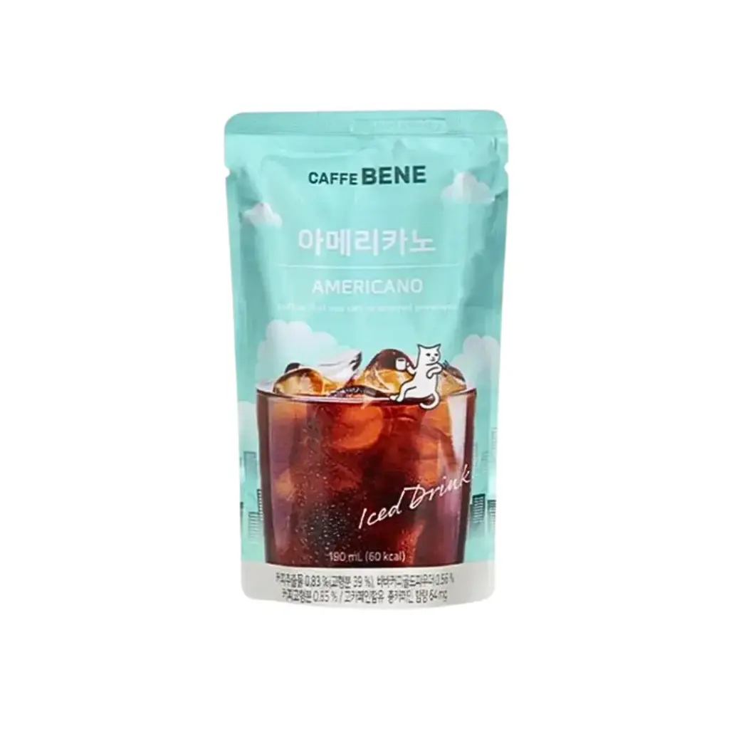 CAFFE BENE AMERICANO POUCH COFFEE 190G   قهوة بيني أمريكانو كيس 190 جرام