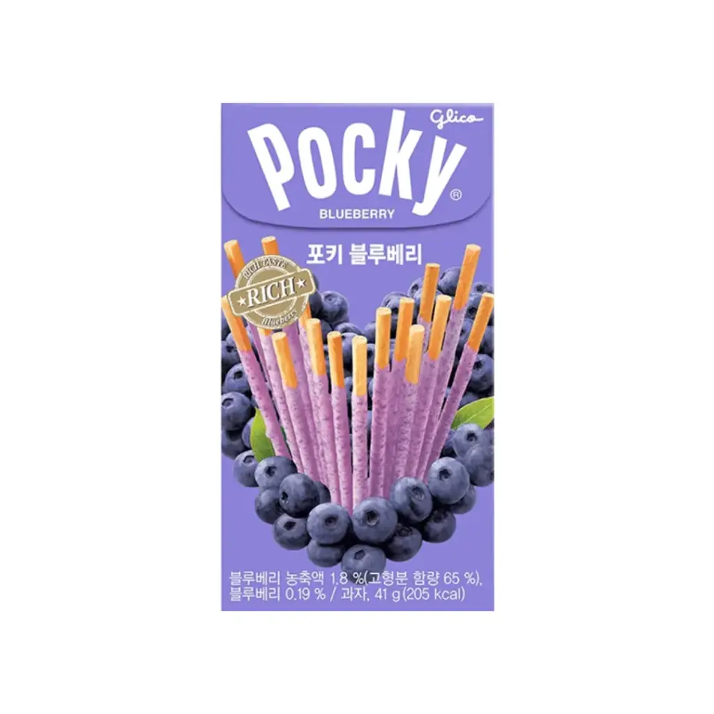 POCKY BLUBERRY 41G جليكو بوكي توت أزرق 41 غرام