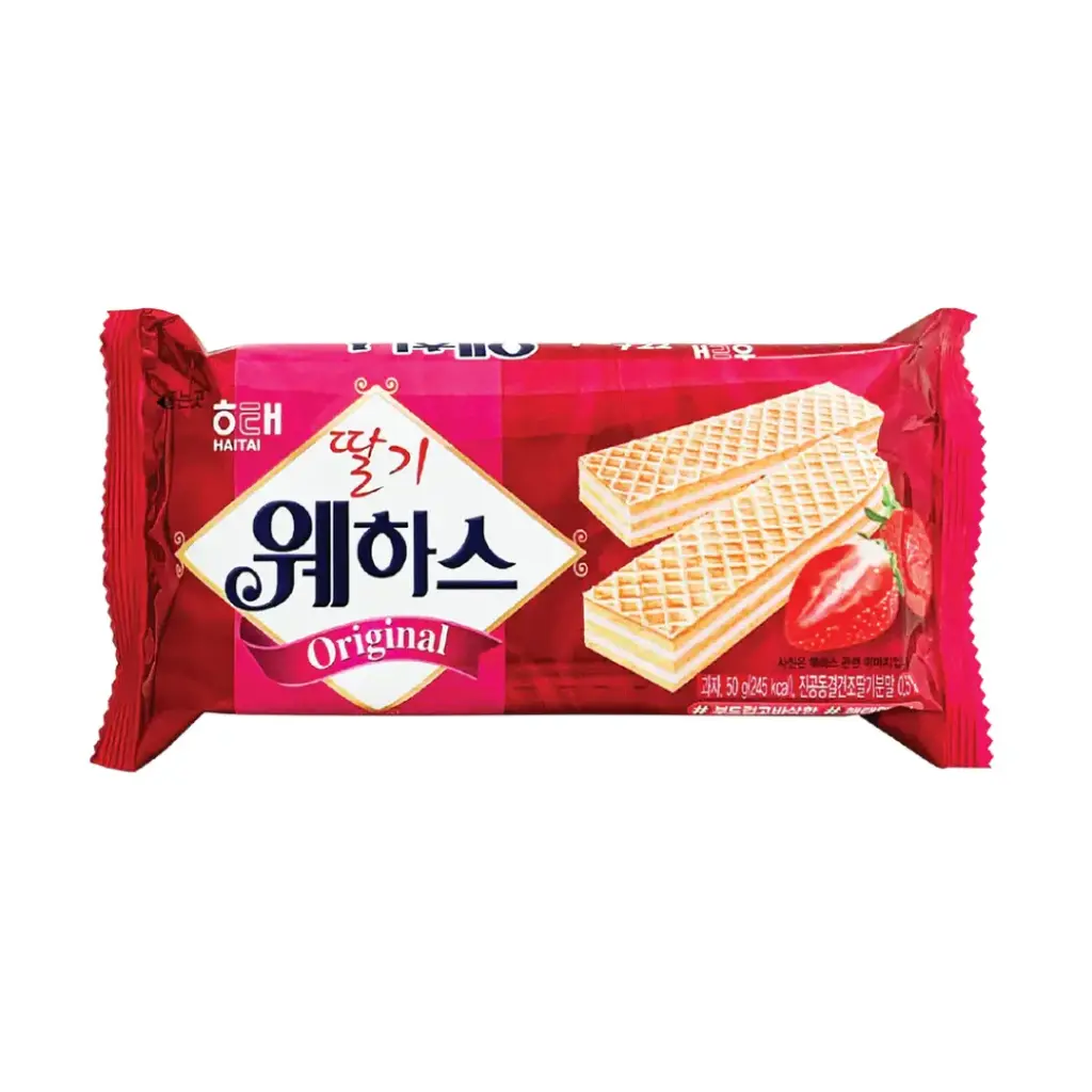 HAITAI BISCUIT WAFFER (STRAWBERRY) - 50G بسكويت هايتاي وافر (فراولة) - 50 جرام      