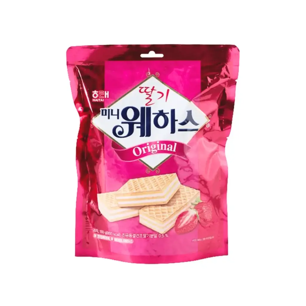 HAITAI BISCUIT WAFER (STRAWBERRY) 150G بسكويت هايتاي وافر (فراولة) 150 جرام