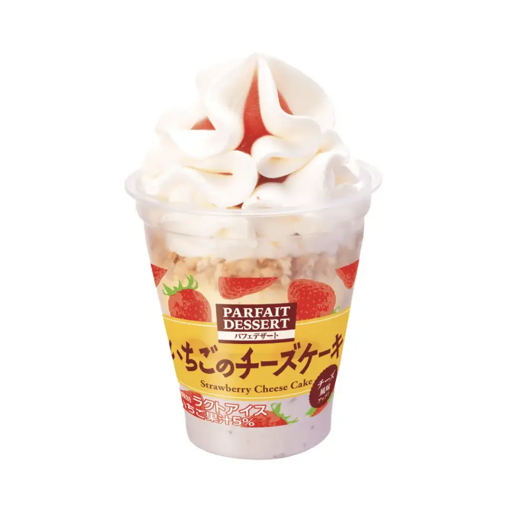 PARFAIT DESERT STRAWBERRY CHEESECAKE 300ML                                                             بارفيه حلوى الفراولة تشيز كيك 300 مل