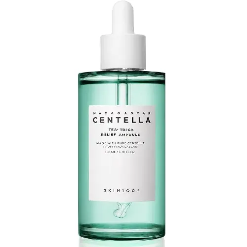 SKIN1004 MADAGASCAR CENTELLA TEA TRICA RELIEF AMPOULE 100ML  أمبولة شاي سنتيلا مدغشقر SKIN1004 لتخفيف الألم 100 مل                                                         
