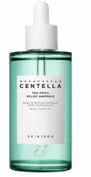SKIN1004 MADAGASCAR CENTELLA TEA TRICA RELIEF AMPOULE 100ML  أمبولة شاي سنتيلا مدغشقر SKIN1004 لتخفيف الألم 100 مل                                                         