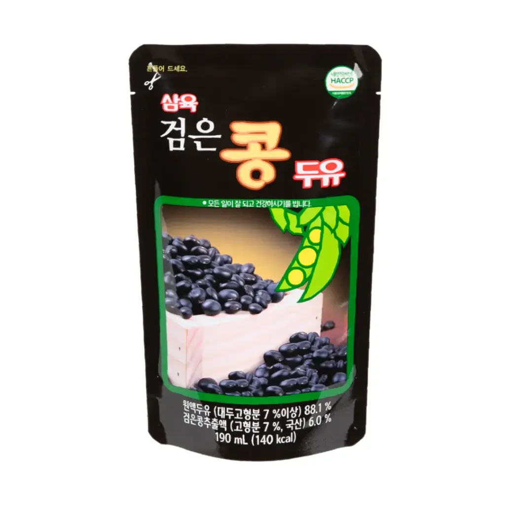 BLACK BEAN SOY MILK 190ML                                حليب الصويا بنكهة الفاصوليا السوداء 190 مل