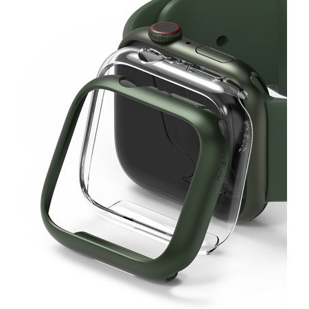 APPLE WATCH 41MM SLIM-CLEAR(1P) + DEEP GREEN(1P)                                                               
 ساعة ابل 41 مم - نحيفة - شفافة (قطعة واحدة) + خضراء داكنة (قطعة واحدة)