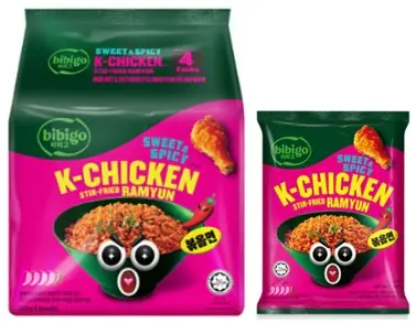 BIBIGO K-CHICKEN TTEOKBOKKI STIR-FRIED RAMYUN 122G                                                                         بيبيجو ك-دجاج تيوكبوكي راميون مقلي 122 جم