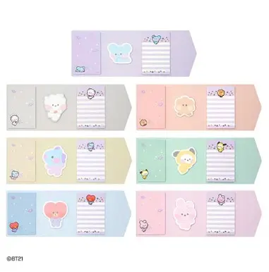 BT21 MININI STICKY MEMO  مذكرة لاصقة BT21 MININI