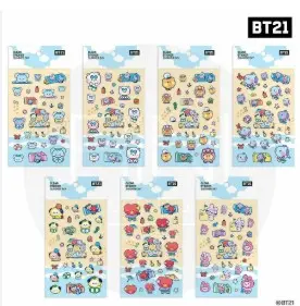 BT21 SUMMER SKY CLEAR STICKER ملصق BT21 لسماء الصيف الصافية