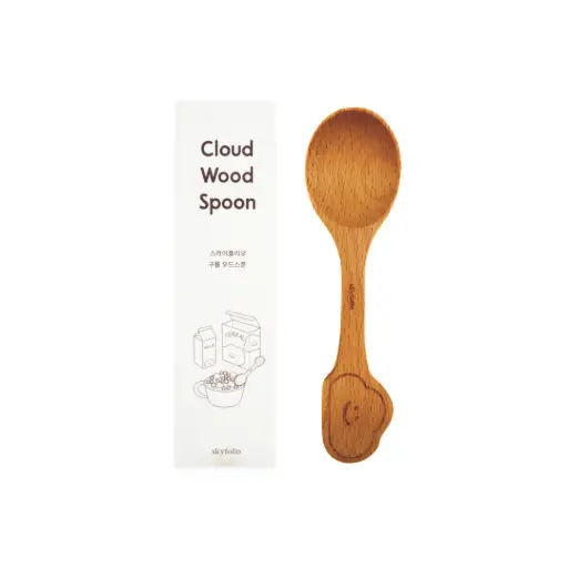 SKYFOLIO CLOUD WOOD SPOON ملعقة سكاي فوليو الخشبية السحابية