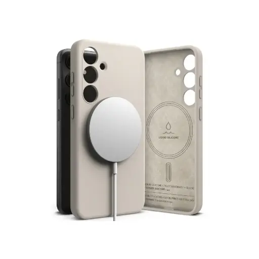 GALAXY S24 - SILICONE MAGNETIC  (STONE)               جالكسي S24 - سيليكون مغناطيسي (حجري)