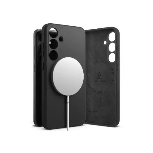 GALAXY S24-  SILICONE MAGNETIC  (BLACK) جالكسي S24 ألترا - سيليكون مغناطيسي (حجري)