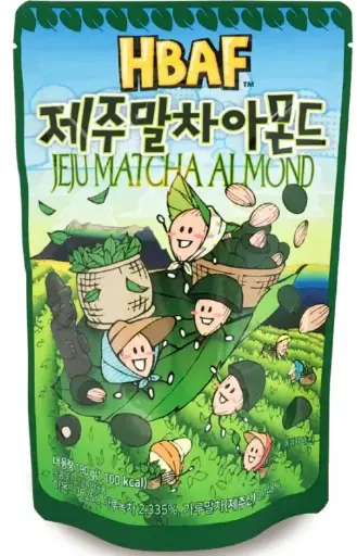 JEJU MATCHA ALMOND 190G شاي ماتشا جيجو باللوز 190 جرام