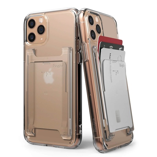 MAGNETIC STAND SLOT CARD HOLDER - CLEAR MIST    حامل بطاقات بفتحة حامل مغناطيسي - ضباب شفاف