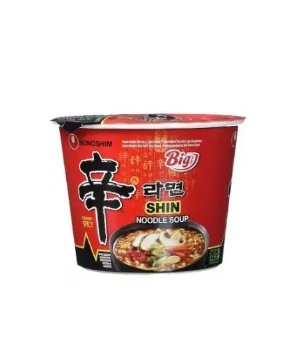 NONGSHIM SHIN RAMYUN BIG CUP NOODLES 114G نودلز نونغشيم شين راميون كوب كبير 114 غرام