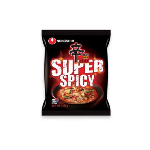 SHIN RAMYUN RED SUPER SPICY 120G  شين راميون أحمر حار جدًا 120 جرام