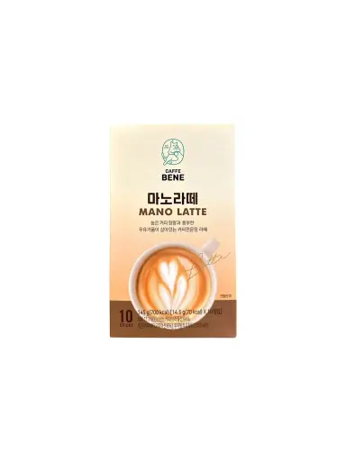 CAFFE BENE MANO LATTE 10 STICKS قهوة بيني مانو لاتيه 10 أعواد