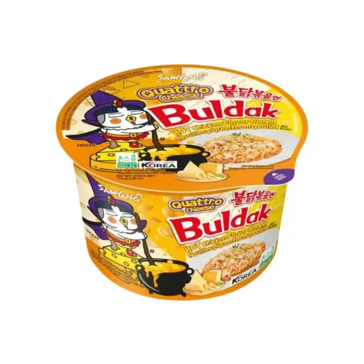 HOT CHICKEN QUATTRO CHEESE BIG BOWL 110G دجاج حار كواترو بالجبنة وعاء كبير 110 جرام