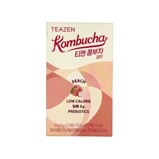 TEAZEN KOMBUCHA PEACH 50G تيزان كومبوتشا خوخ 50 جرام