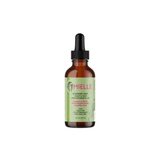 MIELLE ROSEMARY MINT STRENGTHEN OIL 59ML زيت ميلي المقوي برائحة إكليل الجبل والنعناع 59 مل