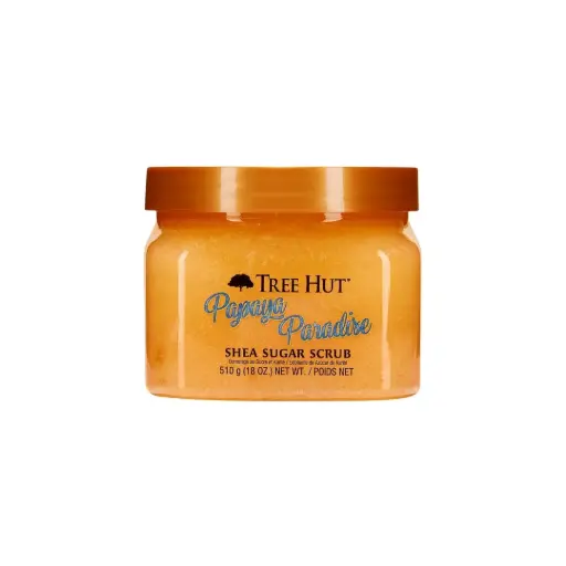 TREE HUT PAPAYA PARADISE SHEA SUGAR SCRUB 510G مقشر تري هت بابايا بارادايس بزبدة الشيا والسكر 510 جرام