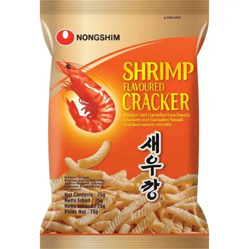 NONGSHIM SHRIMP CRACKER (MILD) 75G رقائق الجمبري نونغشيم (خفيفة) 75 غرام
