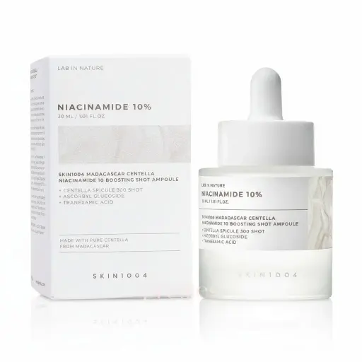 SKIN1004 MADAGASCAR CENTELLA NIACINAMIDE 10 BOOSTING SHOT AMPOULE 30ML أمبولة SKIN1004 مدغشقر سنتيلا نياسيناميد 10 معززة للبشرة 30 مل