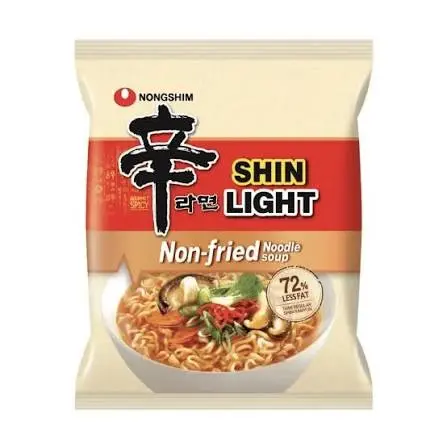 NONGSHIM SHIN RAMYUN LIGHT NOODLE SOUP 97G حساء نودلز راميون خفيف من نونغشيم شين 97 غرام