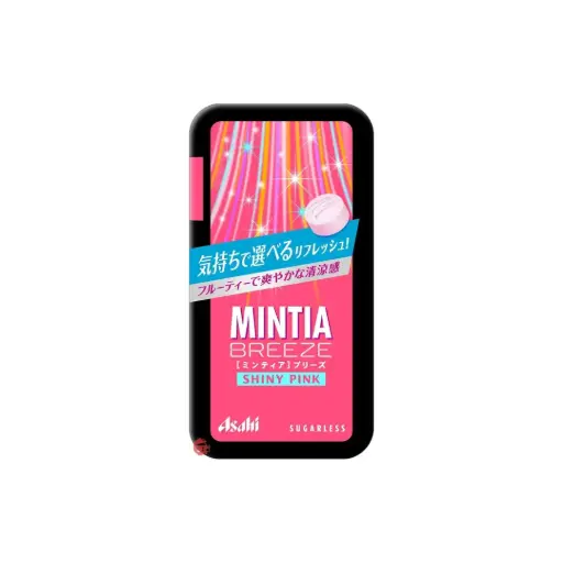 MINTIA BREEZE SHINY PINK CANDY 22G حلوى مينتيا بريز الوردية اللامعة 22 غرام
